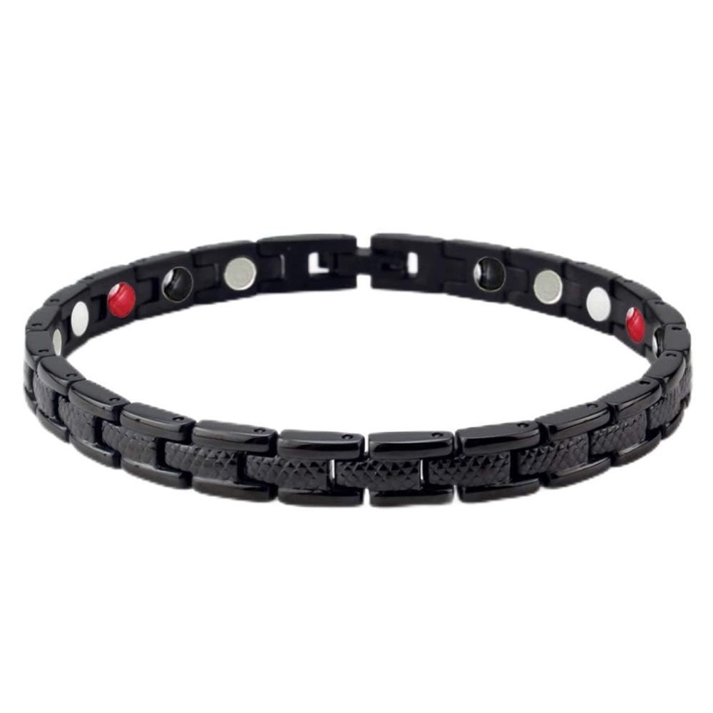 NWT Black Titanium Magnetic Therapy Bracelet – 8 Inch